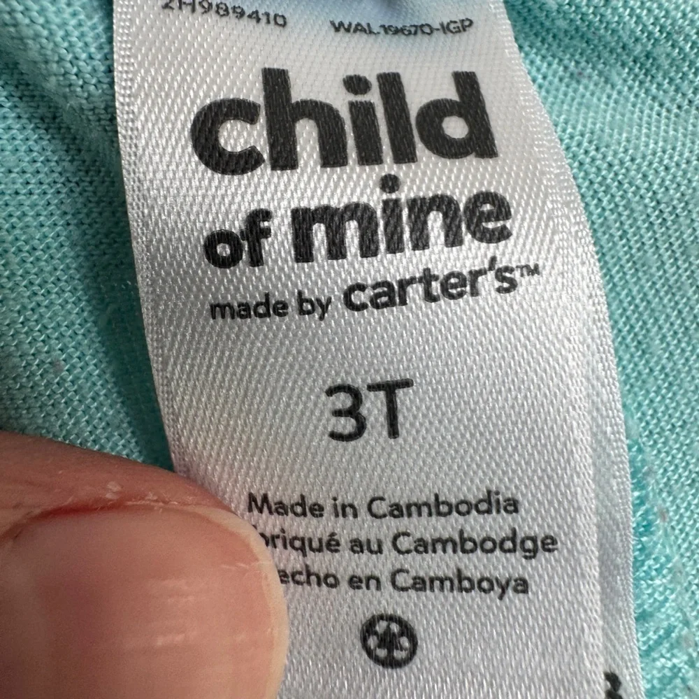 Child of Mine by Carter's 3T Girls Blue Ruffle Hem Pajama Bottoms Shorts